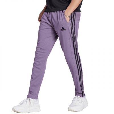 3. adidas Essentials Single Jersey Tapered Open Hem 3-Streifen M Hose IJ8699