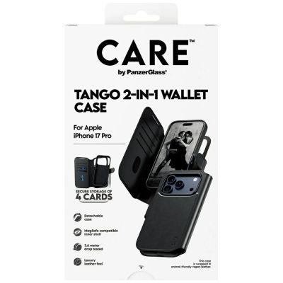 5. CARE by PanzerGlass Feature Tango 2in1 Wallet Case MagSafe für iPhone 17 Pro - Schwarz