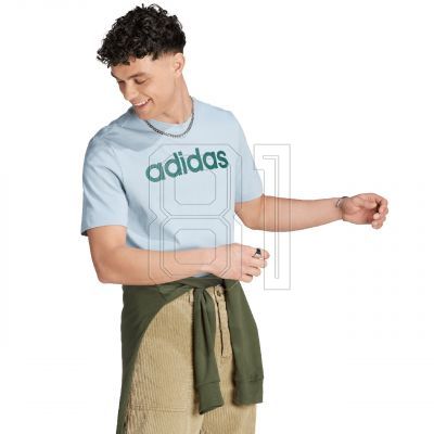 5. adidas Essentials Single Jersey Linear Logo-T-Shirt mit Stickerei M IJ8651
