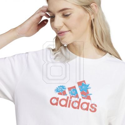 6. adidas Flower Pack Badge of Sport Damen T-Shirt Weiß IT1421