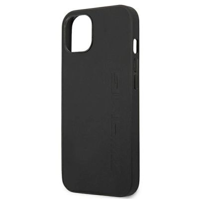 6. AMG Lederhülle mit Heißprägung für iPhone 13 mini – Schwarz