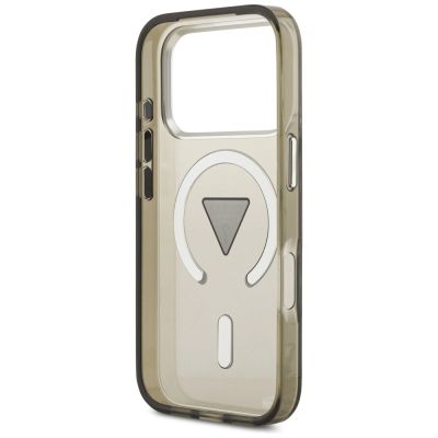 7. Guess IML Gradient Triangle Logo MagSafe Hülle für iPhone 17 Pro - Grün