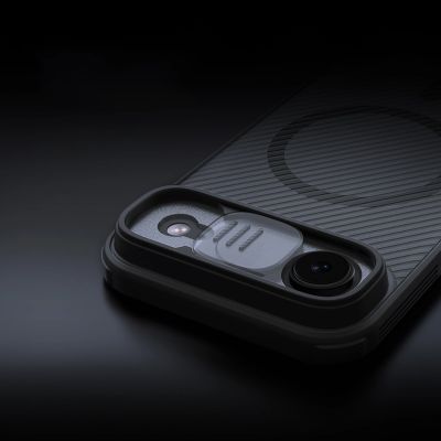 8. Nillkin CamShield Pro MagSafe-kompatible Hülle für iPhone 17 Air – Transparent Schwarz