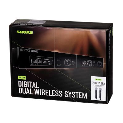 10. Shure SLXD24DE/B58-G59 - Duales digitales Drahtlossystem mit zwei Handsendern/Mikrofonen