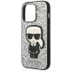 6. Karl Lagerfeld KLHCP14LGFKPG iPhone 14 Pro 6.1" Hardcase silber / silber Glitter Flakes Ikonik