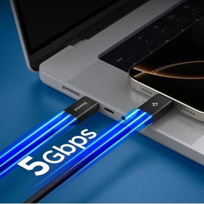 5. Spigen EB10010CC 100W 100 cm Kabel - Schwarz