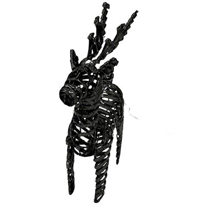 2. Rentier-Dekoration 60 cm 60 LEDs Schwarz