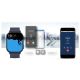 12. Smartwatch Gravity GT15-4 mit blauem Silikonarmband + Titanarmband