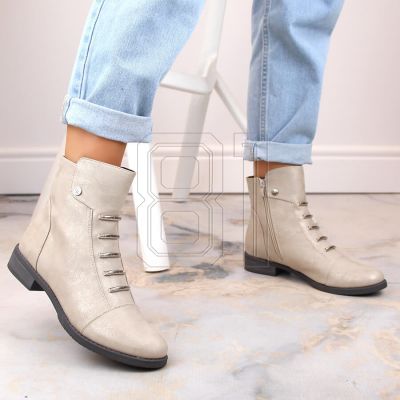 4. Jezzi W JEZ52K glänzende isolierte Stiefeletten