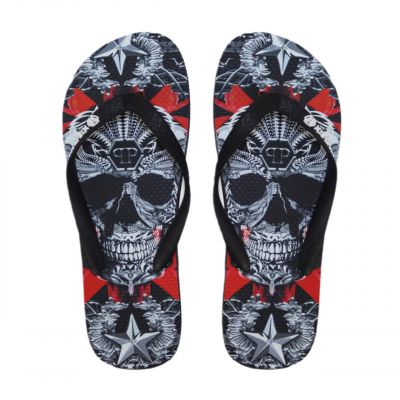 7. Philipp Plein M IMPS900 Herren-Flip-Flops