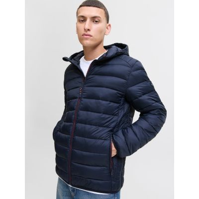6. Jack&Jones Herren Daunenjacke JJEBRADLEY LIGHT PUFFER HOOD NOOS 12280970 SKY CAPTAIN