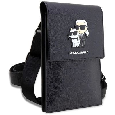 3. Karl Lagerfeld Handtasche KLWBSAKCPMK schwarz/schwarz Saffiano Karl & Choupette