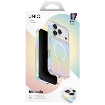 6. Uniq Iridescia Magclick Ladehülle für iPhone 17 Pro - Mehrfarbig
