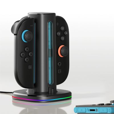 9. AmazingThing Thunder Pro PlayDock Ladegerät für Nintendo Switch 2 Controller - Schwarz