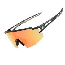 Rockbros polarisierte Sonnenbrille, 5 Gläser, grau