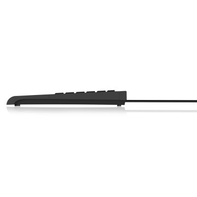 4. KeySonic ACK-3410 (US) Office-Tastatur USB US Englisch Schwarz