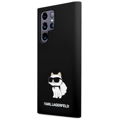 2. Karl Lagerfeld Choupette-Silikonhülle für Samsung Galaxy S24 Ultra – Schwarz