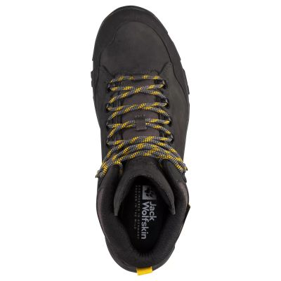 6. Jack Wolfskin REBELLION TEXAPORE MID M phantom / burly yellow XT Herren Wanderschuhe (4051171_6357)