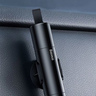 15. Baseus 2 in 1 Auto Sicherheit Fenster Hammer + Sicherheitsgurt Messer grau (CRSFH-0G)