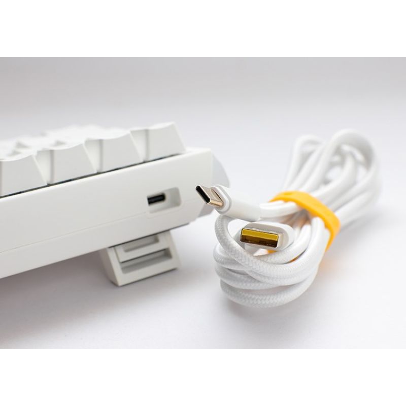6. Ducky One 3 Classic Pure White SF Gaming-Tastatur USB Deutsch Weiß
