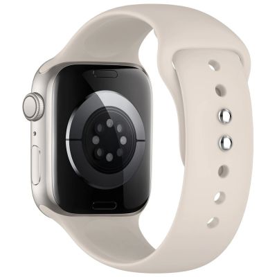 2. Tech-Protect Silikonarmband für Apple Watch 44 / 45 / 46 / 49 mm – Beige