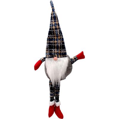 2. Dekorativer Elmon 30+20 cm Marineblau kariert