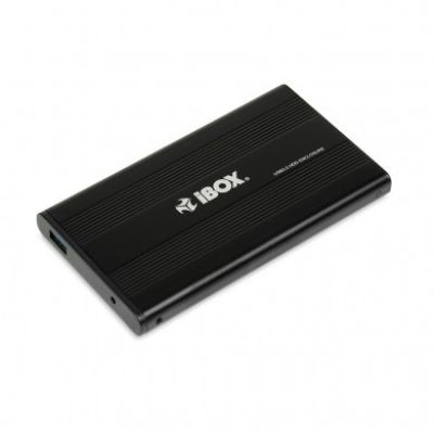 IBOX HD-02 Externes 2,5" USB 3.0 Gehäuse IEU3F02 (2,5"; USB 3.0; Aluminium; schwarz)