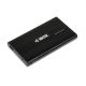 IBOX HD-02 Externes 2,5" USB 3.0 Gehäuse IEU3F02 (2,5"; USB 3.0; Aluminium; schwarz)
