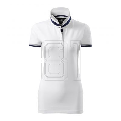 2. Malfini Collar Up W MLI-25700 Weißes Poloshirt