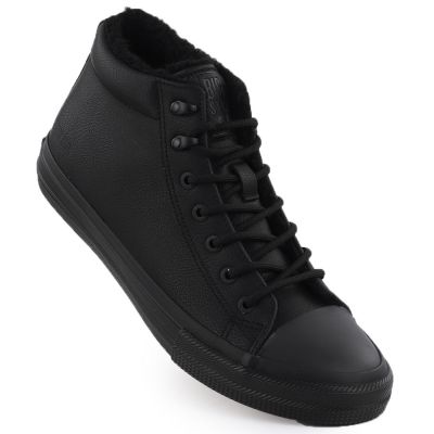 2. Schwarze, gefütterte High-Top-Sneaker für Herren, Big Star OO174607