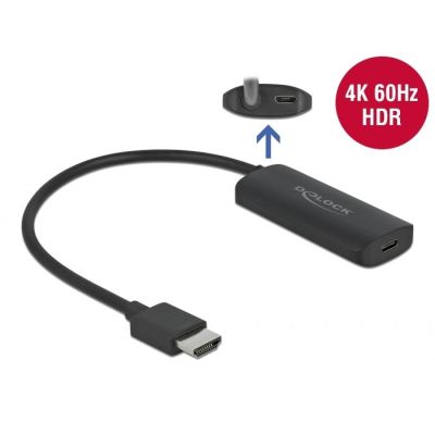 2. DeLOCK Adapter HDMI-A Stecker auf USB Typ-C Buchse schwarz
