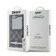 8. DKNY Checkered Pattern Printed Stripes Hülle für Samsung Galaxy Z Flip 6 – Schwarz