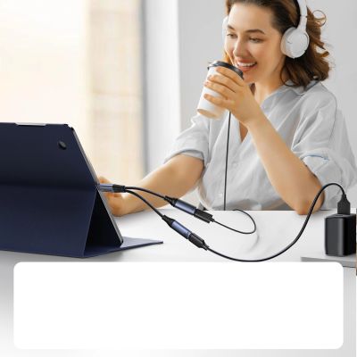 3. Joyroom SY-C03 USB-C auf 2x USB-C 2in1 DAC-Adapter – Schwarz