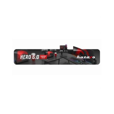 20. Huzaro Hero 6.0 Schwarzer RGB-Gaming-Schreibtisch