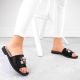 4. S.Barski W OLI262A schwarze Zirkonium-Flip-Flops