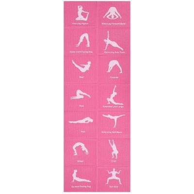 13. Faltbare Yogamatte 1700x600x5MM Rosa Enero Fit