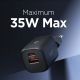 5. Spigen Essential EE352EU USB-C / USB-A 35W Wandladegerät – Schwarz