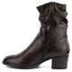 3. Damen-Ankle-Boots mit hohem Absatz und gerafftem Schaft, braun, Vinceza 58682