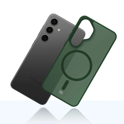 13. 3mk Smoke MagCase für Samsung Galaxy S24 - Grün-Transparent