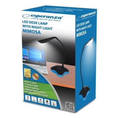 4. Esperanza MIMOSA ELD105K LED-Schreibtischlampe (1 m; Neutralweiß)