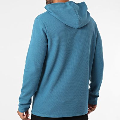 2. Boss Nachtwäsche Waffelpiqué Offen Blau (50535885-470)