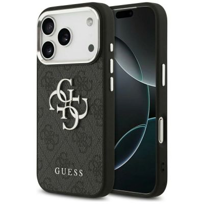 Guess 4G Big 4G Classic Logo Hülle für iPhone 17 Pro Max - Schwarz