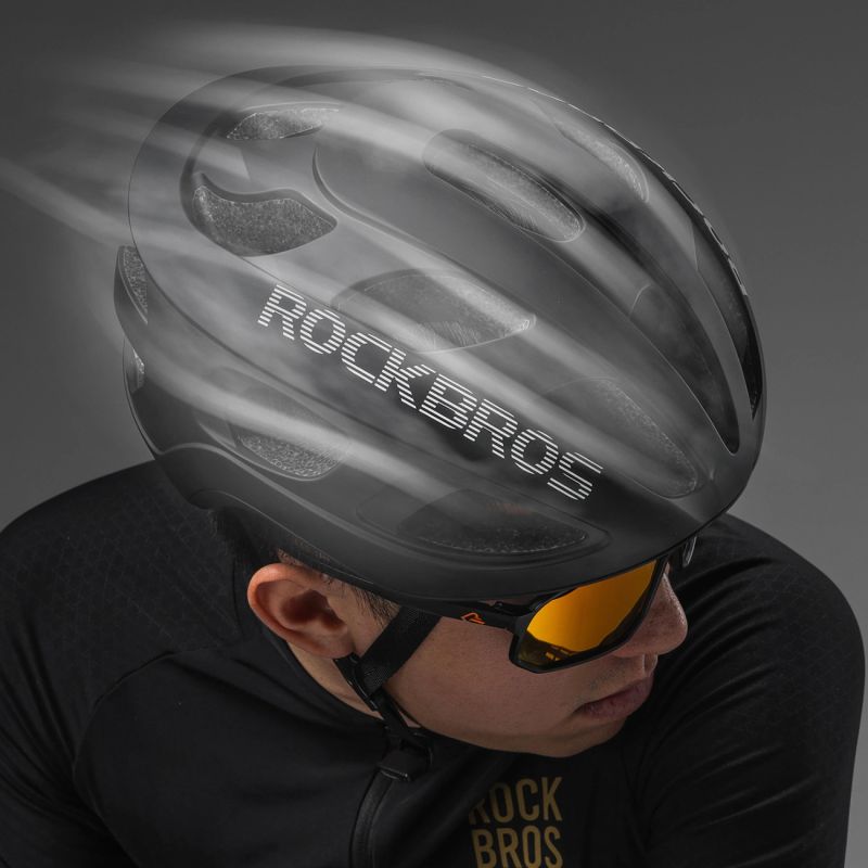 4. Rockbros LK-66 Leichter Fahrradhelm 58-62 cm - Schwarz