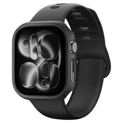 4. Spigen Thin Fit Hülle für Apple Watch 46 mm – Schwarz