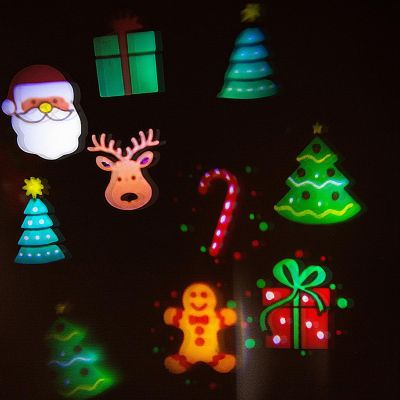 21. LED-Projektor mit austauschbaren Folien für Halloween