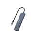 Equip 133487 USB 3.2 Gen 1 (3.1 Gen 1) Typ-C Hubs und Konzentratoren 5000 Mbit/s Schwarz, Grau