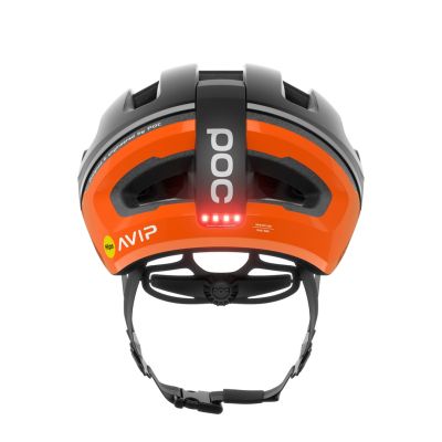 5. POC Omne Beacon MIPS Rennradhelm – Apatit-Marineblau/Fluo-Orange matt, Größe: S