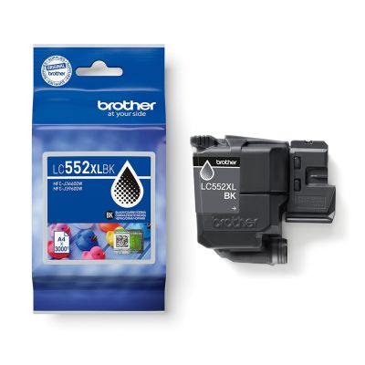 4. BROTHER Schwarze Tinte LC552XLBK=LC-552XLBK