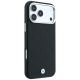 4. BMW MagSafe Hülle mit geprägtem, gestepptem Metalllogo für iPhone 18 Pro Max / 17 Pro Max – Schwarz