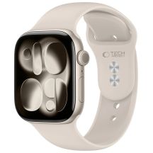Tech-Protect Silikonarmband für Apple Watch 44 / 45 / 46 / 49 mm – Beige